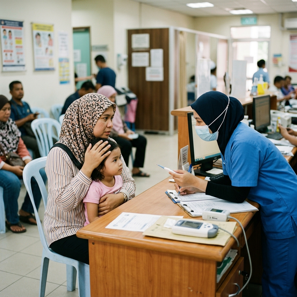 demam batuk kanak-kanak — Klinik Aafiyah Kulim, Kedah
